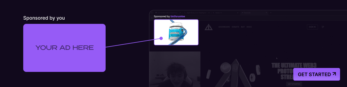 Sponsor visual / overlay preview